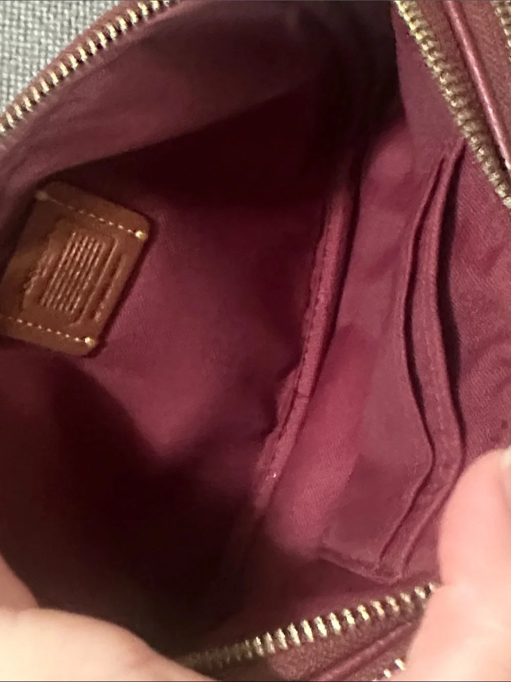 Coach Sadie Signature Canvas Crossbody with Rexy emblem rare